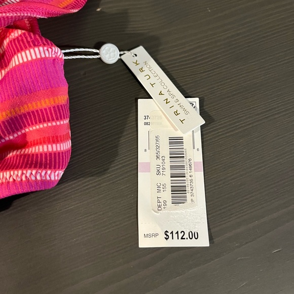 Trina Turk MARAI One Shoulder Ruffle Bikini Top NWT - Picture 4 of 5